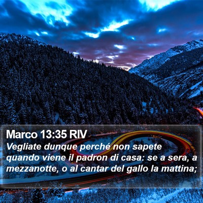 Marco 13:35 RIV Bible Verse Image