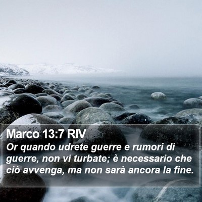 Marco 13:7 RIV Bible Verse Image