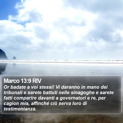 Marco 13:9 RIV Bible Verse Image