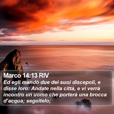 Marco 14:13 RIV Bible Verse Image