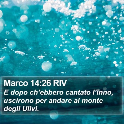 Marco 14:26 RIV Bible Verse Image