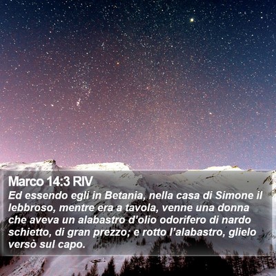 Marco 14:3 RIV Bible Verse Image