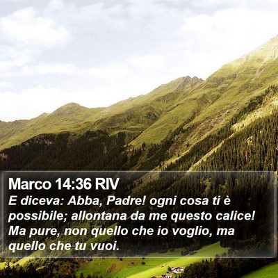 Marco 14:36 RIV Bible Verse Image