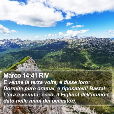 Marco 14:41 RIV Bible Verse Image