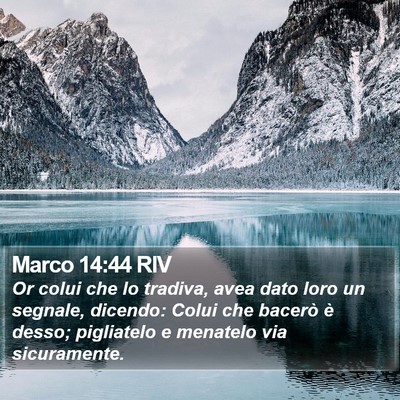 Marco 14:44 RIV Bible Verse Image