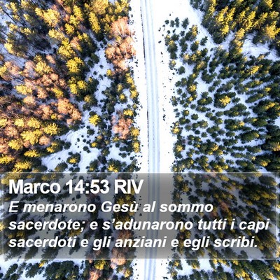 Marco 14:53 RIV Bible Verse Image