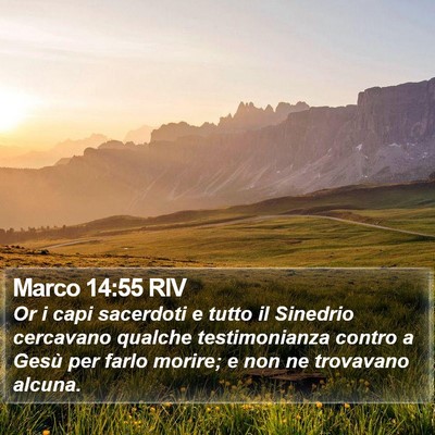 Marco 14:55 RIV Bible Verse Image
