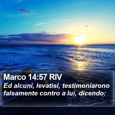 Marco 14:57 RIV Bible Verse Image