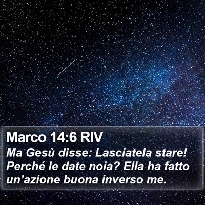 Marco 14:6 RIV Bible Verse Image
