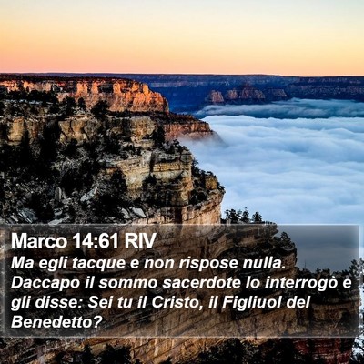 Marco 14:61 RIV Bible Verse Image