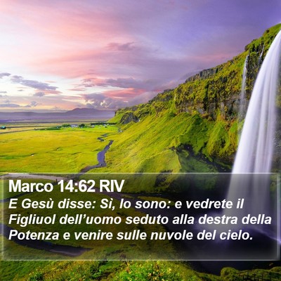 Marco 14:62 RIV Bible Verse Image