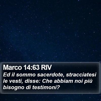 Marco 14:63 RIV Bible Verse Image