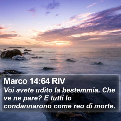 Marco 14:64 RIV Bible Verse Image