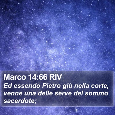 Marco 14:66 RIV Bible Verse Image