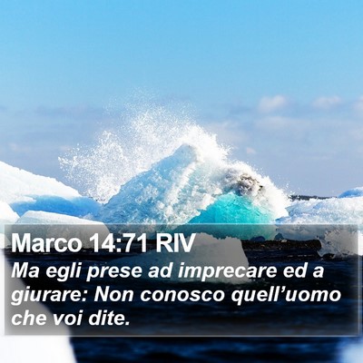 Marco 14:71 RIV Bible Verse Image