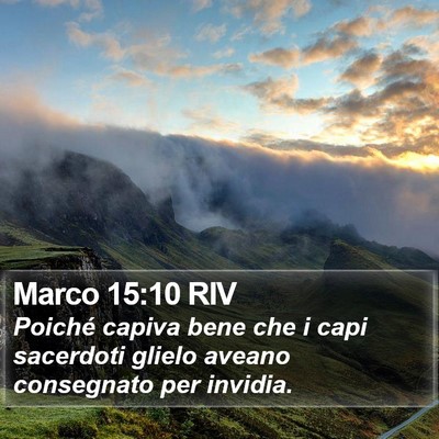 Marco 15:10 RIV Bible Verse Image