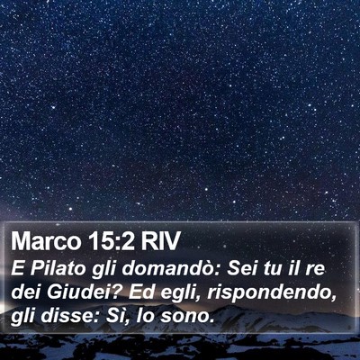 Marco 15:2 RIV Bible Verse Image