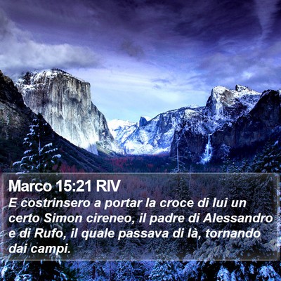Marco 15:21 RIV Bible Verse Image