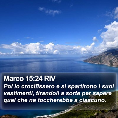 Marco 15:24 RIV Bible Verse Image