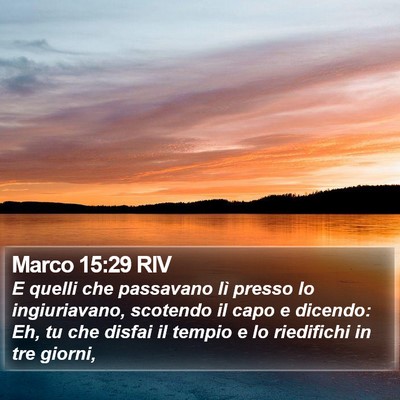 Marco 15:29 RIV Bible Verse Image