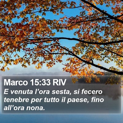 Marco 15:33 RIV Bible Verse Image