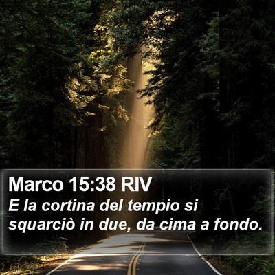Marco 15:38 RIV Bible Verse Image