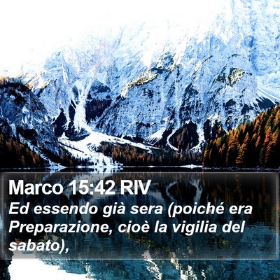 Marco 15:42 RIV Bible Verse Image
