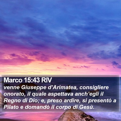Marco 15:43 RIV Bible Verse Image