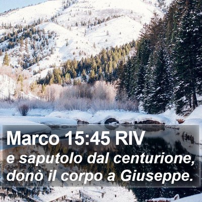 Marco 15:45 RIV Bible Verse Image