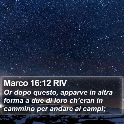 Marco 16:12 RIV Bible Verse Image