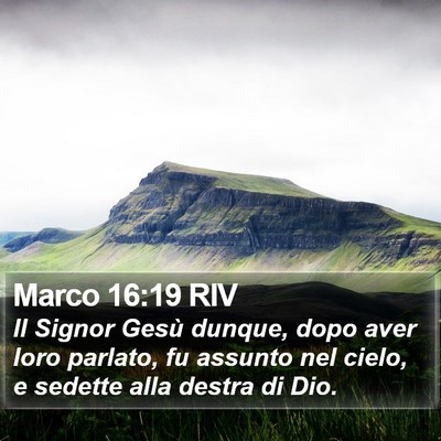 Marco 16:19 RIV Bible Verse Image