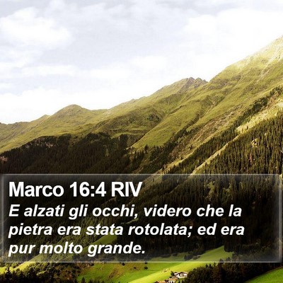 Marco 16:4 RIV Bible Verse Image