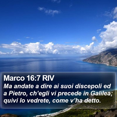 Marco 16:7 RIV Bible Verse Image