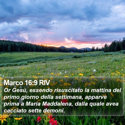 Marco 16:9 RIV Bible Verse Image