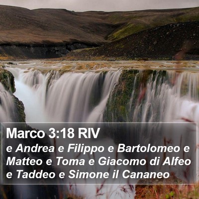 Marco 3:18 RIV Bible Verse Image