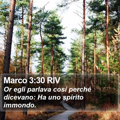 Marco 3:30 RIV Bible Verse Image
