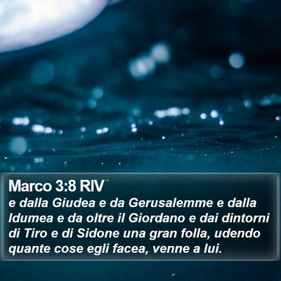 Marco 3:8 RIV Bible Verse Image