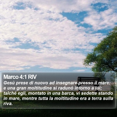 Marco 4:1 RIV Bible Verse Image