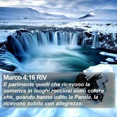 Marco 4:16 RIV Bible Verse Image