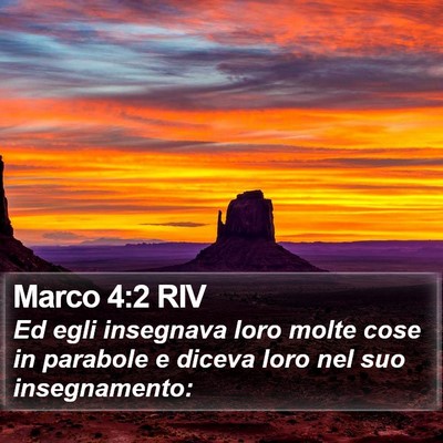 Marco 4:2 RIV Bible Verse Image