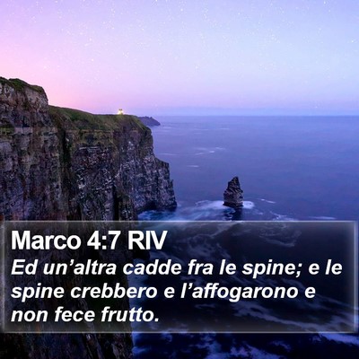 Marco 4:7 RIV Bible Verse Image