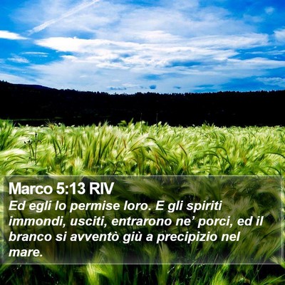 Marco 5:13 RIV Bible Verse Image