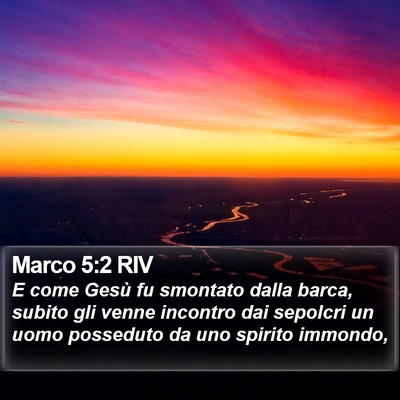 Marco 5:2 RIV Bible Verse Image