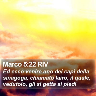 Marco 5:22 RIV Bible Verse Image