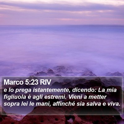 Marco 5:23 RIV Bible Verse Image