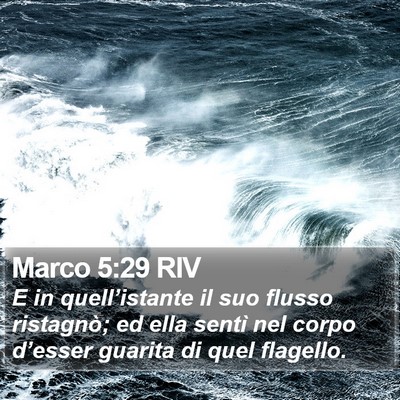 Marco 5:29 RIV Bible Verse Image