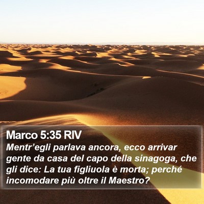 Marco 5:35 RIV Bible Verse Image