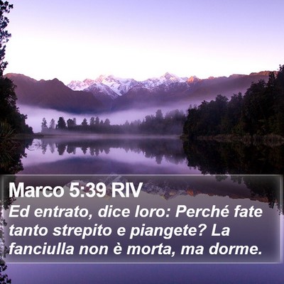 Marco 5:39 RIV Bible Verse Image