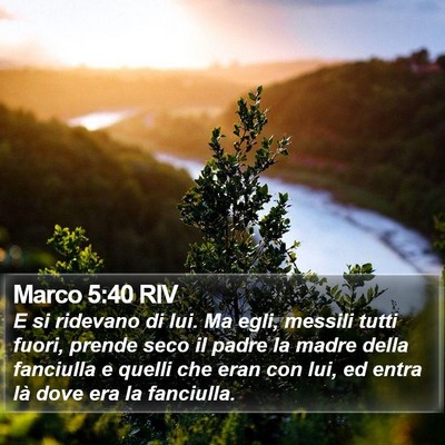 Marco 5:40 RIV Bible Verse Image