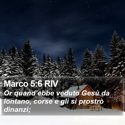 Marco 5:6 RIV Bible Verse Image